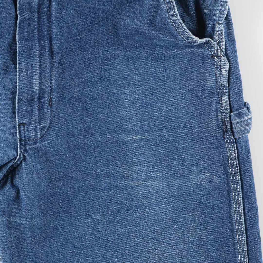 90'S Key Men's Vintage Denim Overalls, Size W34 cotton blue type Vintage Second Hand
