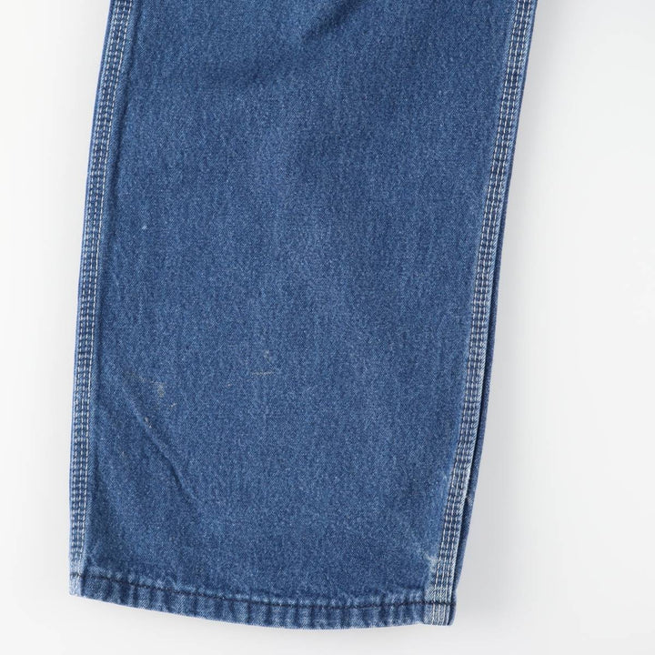 90'S Key Men's Vintage Denim Overalls, Size W34 cotton blue type Vintage Second Hand
