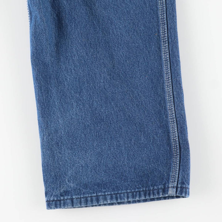 90'S Key Men's Vintage Denim Overalls, Size W34 cotton blue type Vintage Second Hand