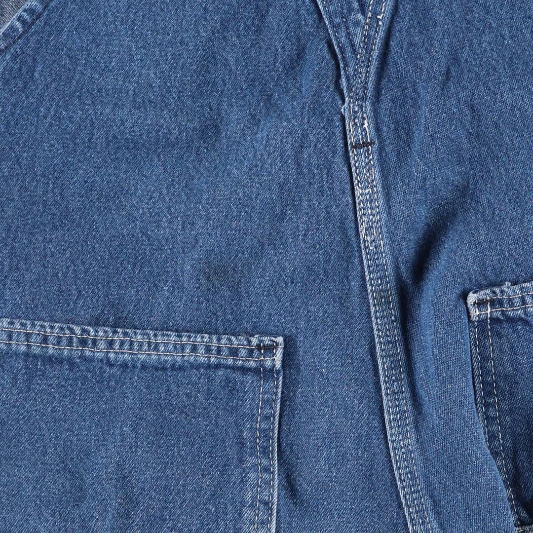 90'S Key Men's Vintage Denim Overalls, Size W34 cotton blue type Vintage Second Hand