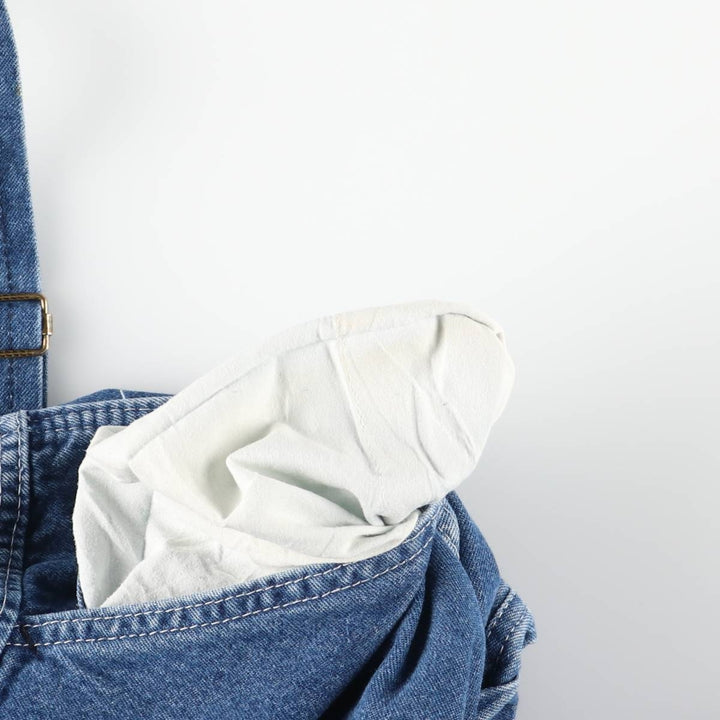 90'S Key Men's Vintage Denim Overalls, Size W34 cotton blue type Vintage Second Hand