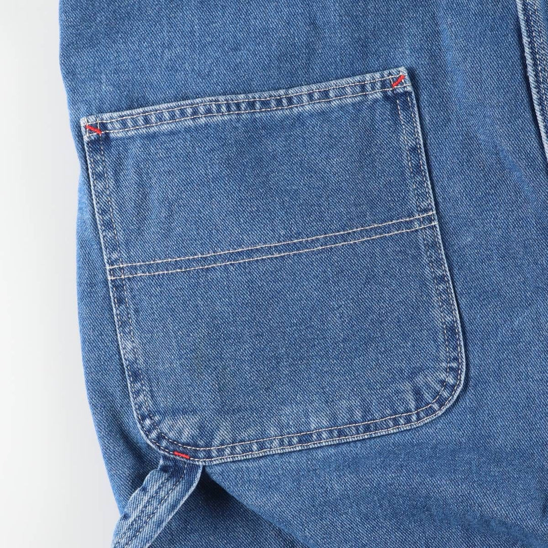 Dickies denim overalls for men, equivalent to W38 cotton blue type Vintage Second Hand