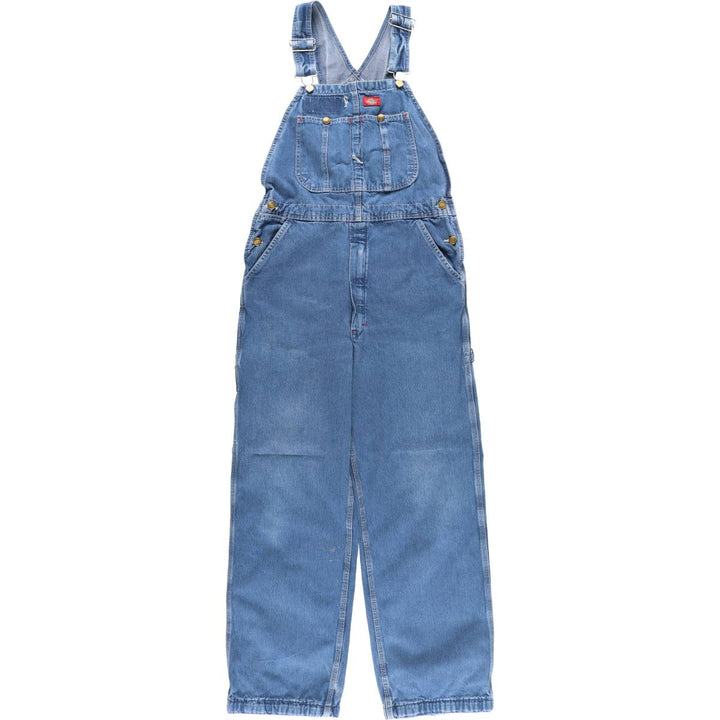 Dickies Men's Denim Overalls, Size W33 cotton blue type Vintage Second Hand