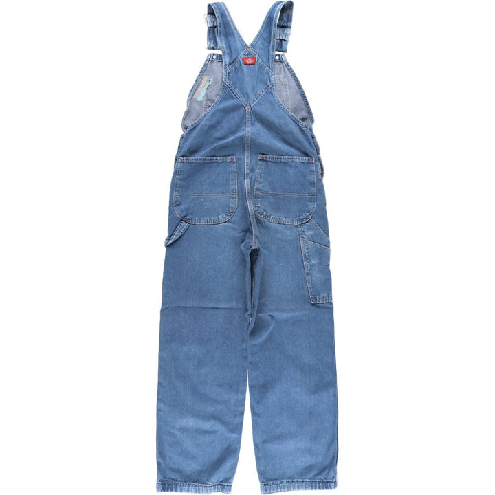 Dickies Men's Denim Overalls, Size W33 cotton blue type Vintage Second Hand
