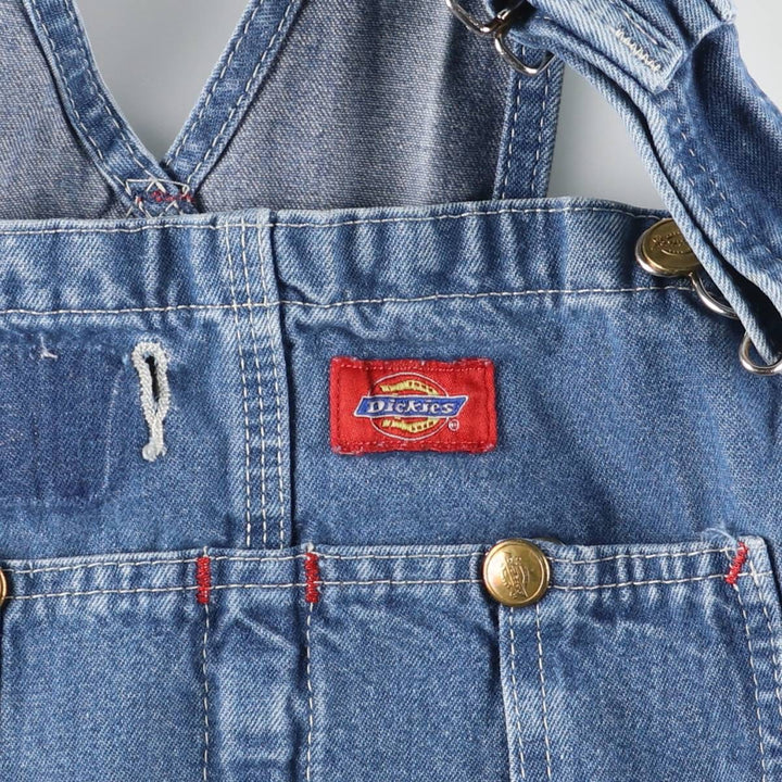 Dickies Men's Denim Overalls, Size W33 cotton blue type Vintage Second Hand