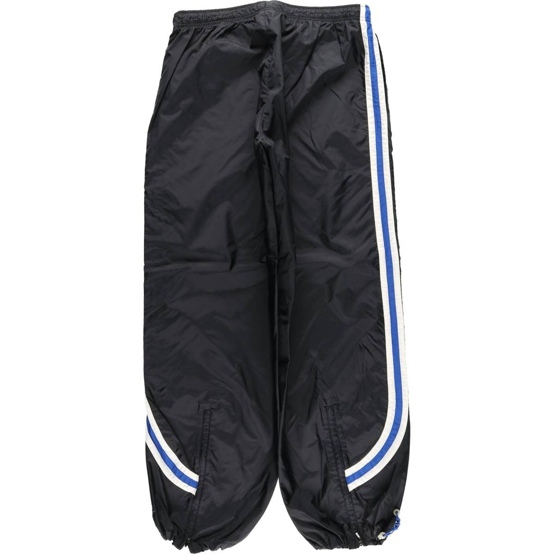 00'S Nike Warm-up Pants, Nylon Pants, Rustling Pants, Men's XL Size polyester black type Vintage Second Hand