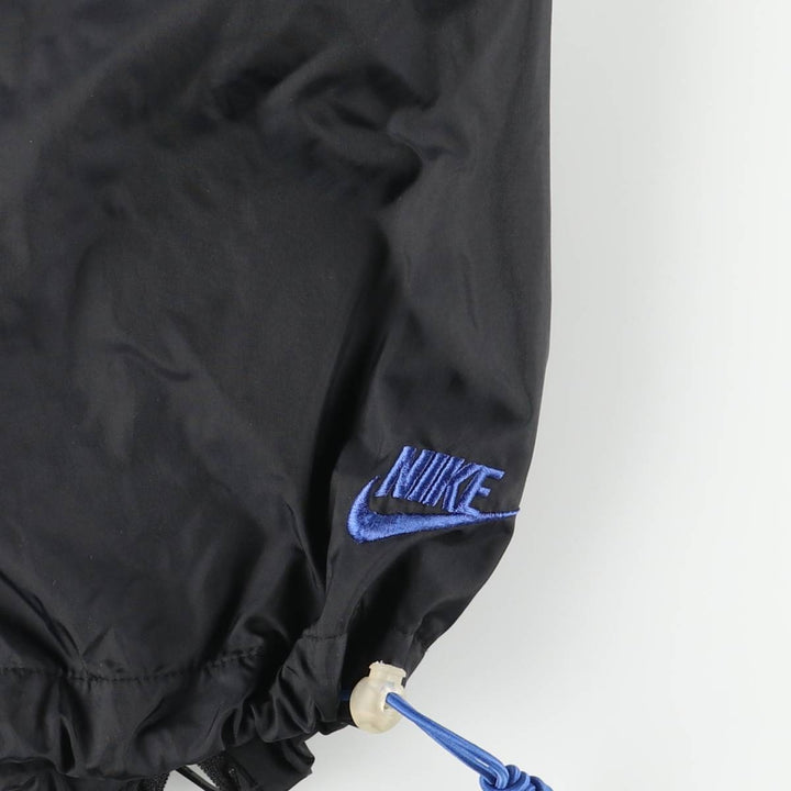 00'S Nike Warm-up Pants, Nylon Pants, Rustling Pants, Men's XL Size polyester black type Vintage Second Hand