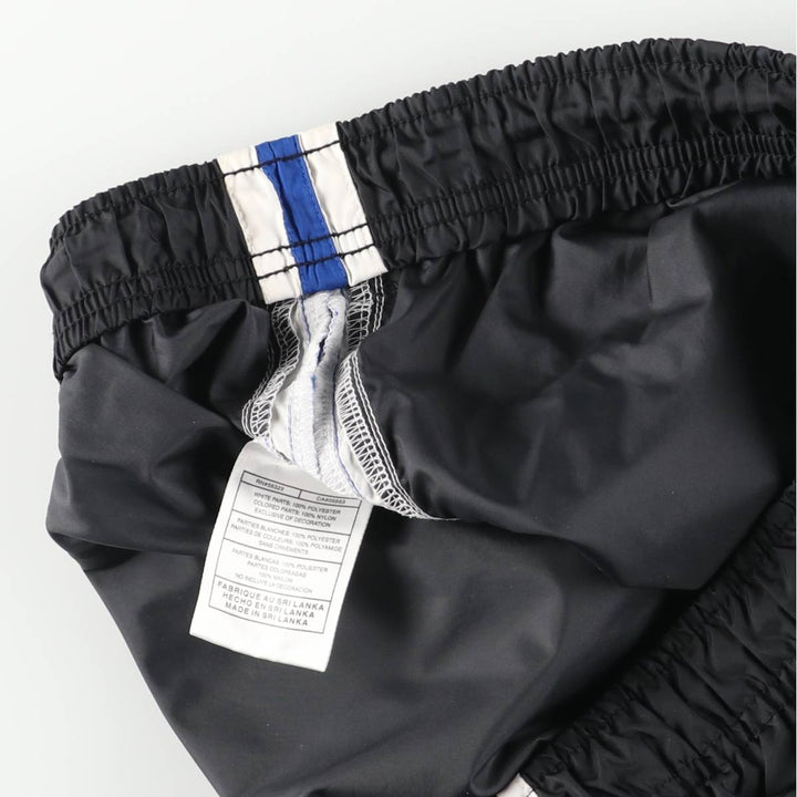 00'S Nike Warm-up Pants, Nylon Pants, Rustling Pants, Men's XL Size polyester black type Vintage Second Hand