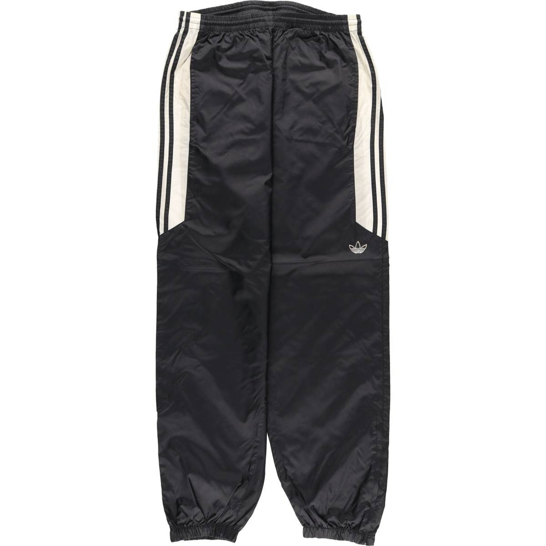 90'S Adidas nylon pants, men's size L Nylon black type Vintage Second Hand