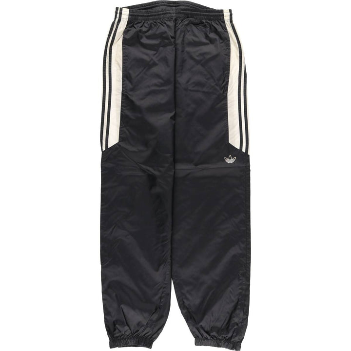 90'S Adidas nylon pants, men's size L Nylon black type Vintage Second Hand