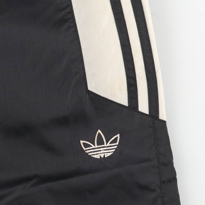 90'S Adidas nylon pants, men's size L Nylon black type Vintage Second Hand