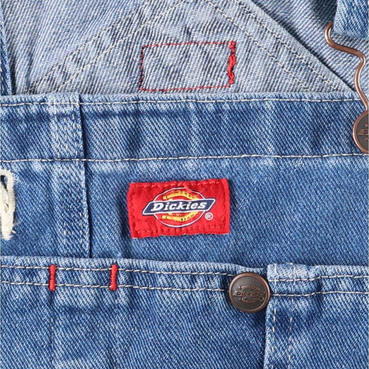 Dickies denim overalls for men, equivalent to W38 cotton blue type Vintage Second Hand