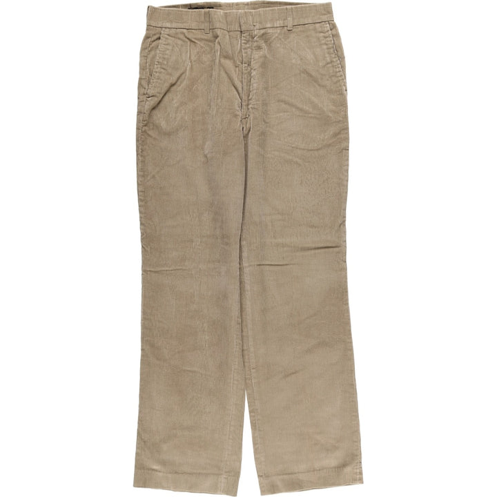 Vintage 70s-80'S Eddie Bauer corduroy pants with black tag, men's size W34. cotton Beige type Vintage Second Hand