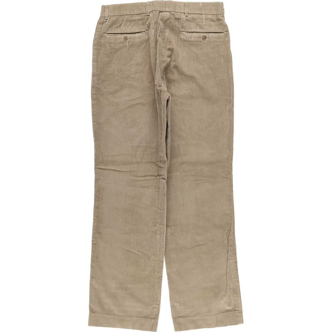 Vintage 70s-80'S Eddie Bauer corduroy pants with black tag, men's size W34. cotton Beige type Vintage Second Hand