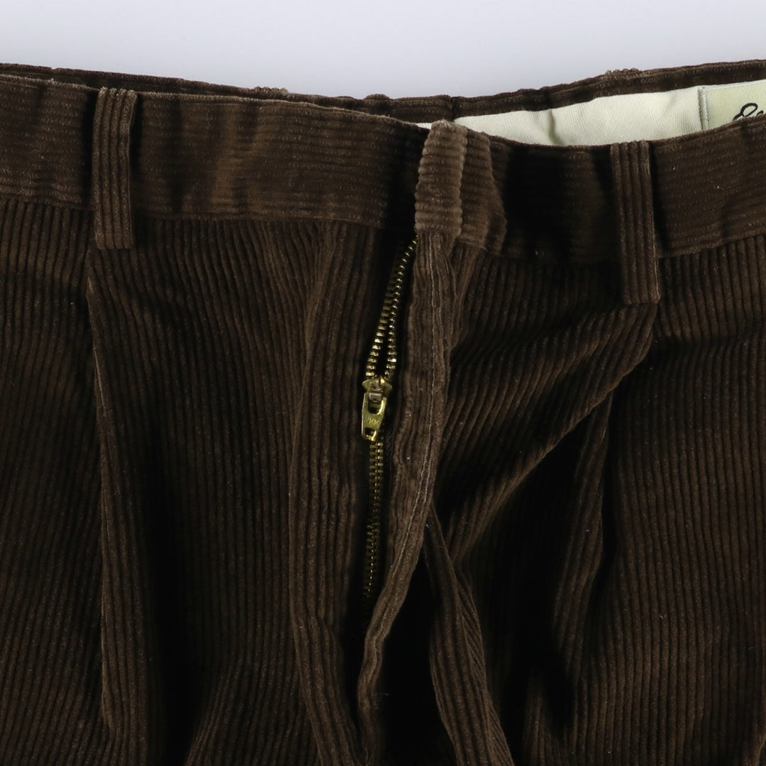 2000'S Eddie Bauer Two-pleat Corduroy Pants, Men's, Size W35 cotton brown type Vintage Second Hand
