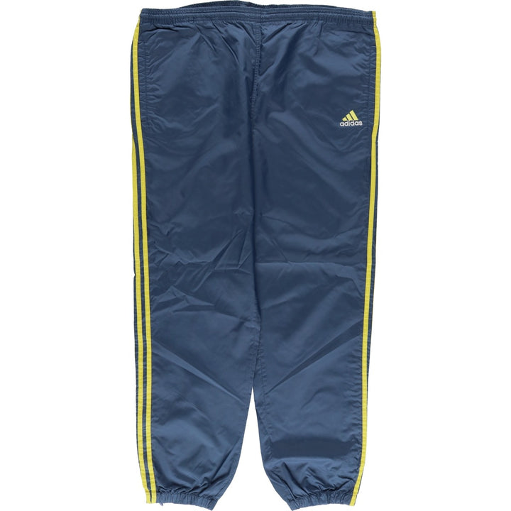 90s~00'S Adidas nylon pants, rustling pants, men's size L Nylon gray type Vintage Second Hand