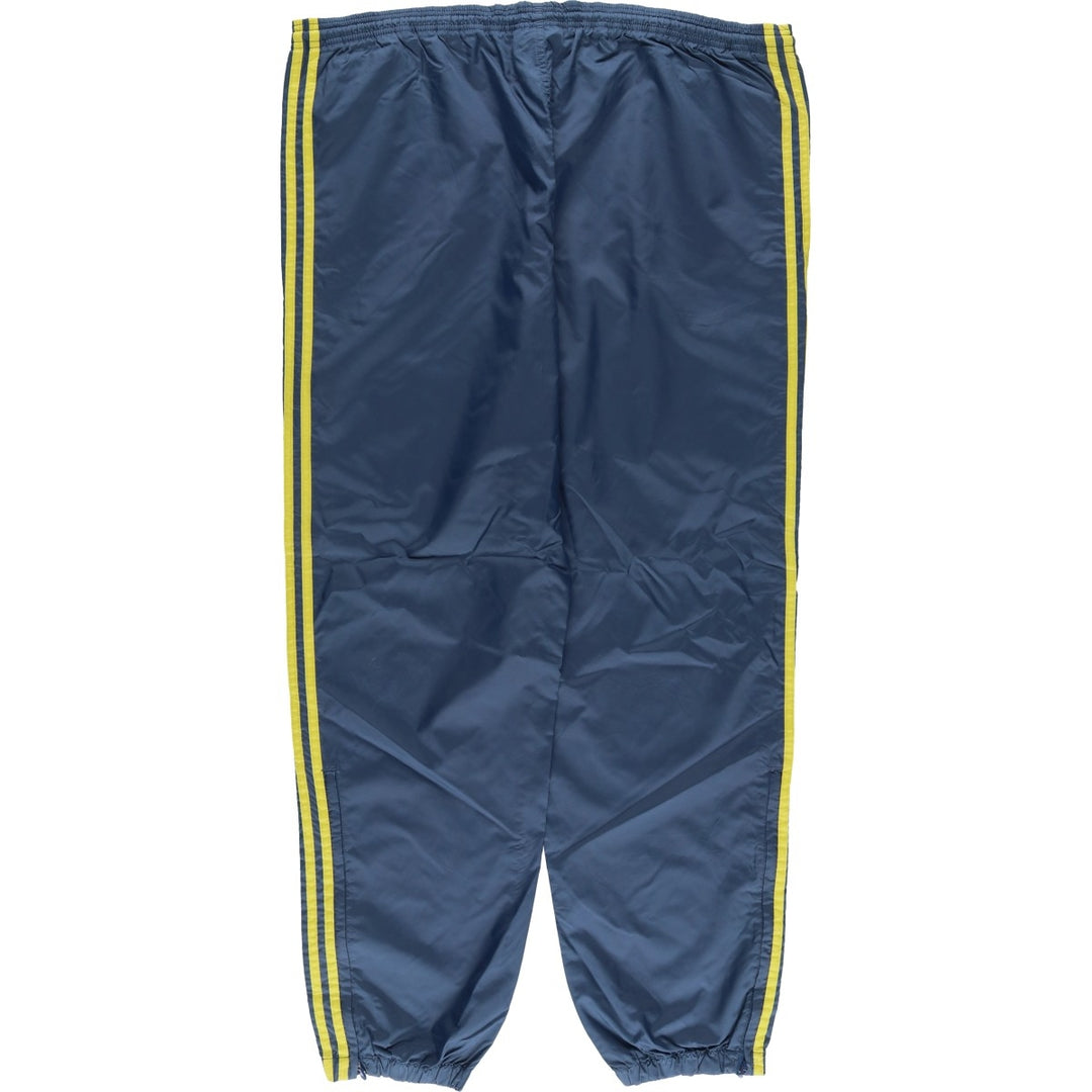 90s~00'S Adidas nylon pants, rustling pants, men's size L Nylon gray type Vintage Second Hand