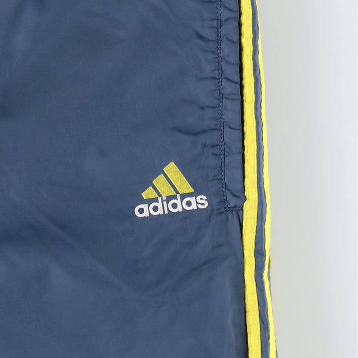 90s~00'S Adidas nylon pants, rustling pants, men's size L Nylon gray type Vintage Second Hand