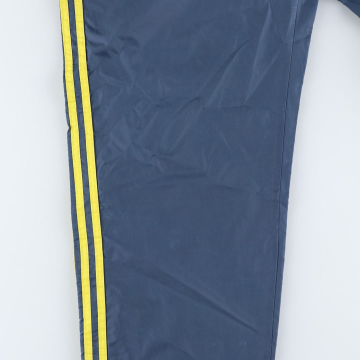 90s~00'S Adidas nylon pants, rustling pants, men's size L Nylon gray type Vintage Second Hand