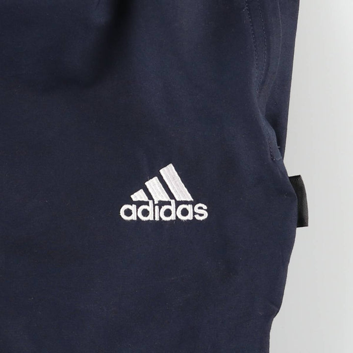 00'S Adidas warm-up pants, nylon pants, rustling pants, men's size L polyester navy blue type Vintage Second Hand