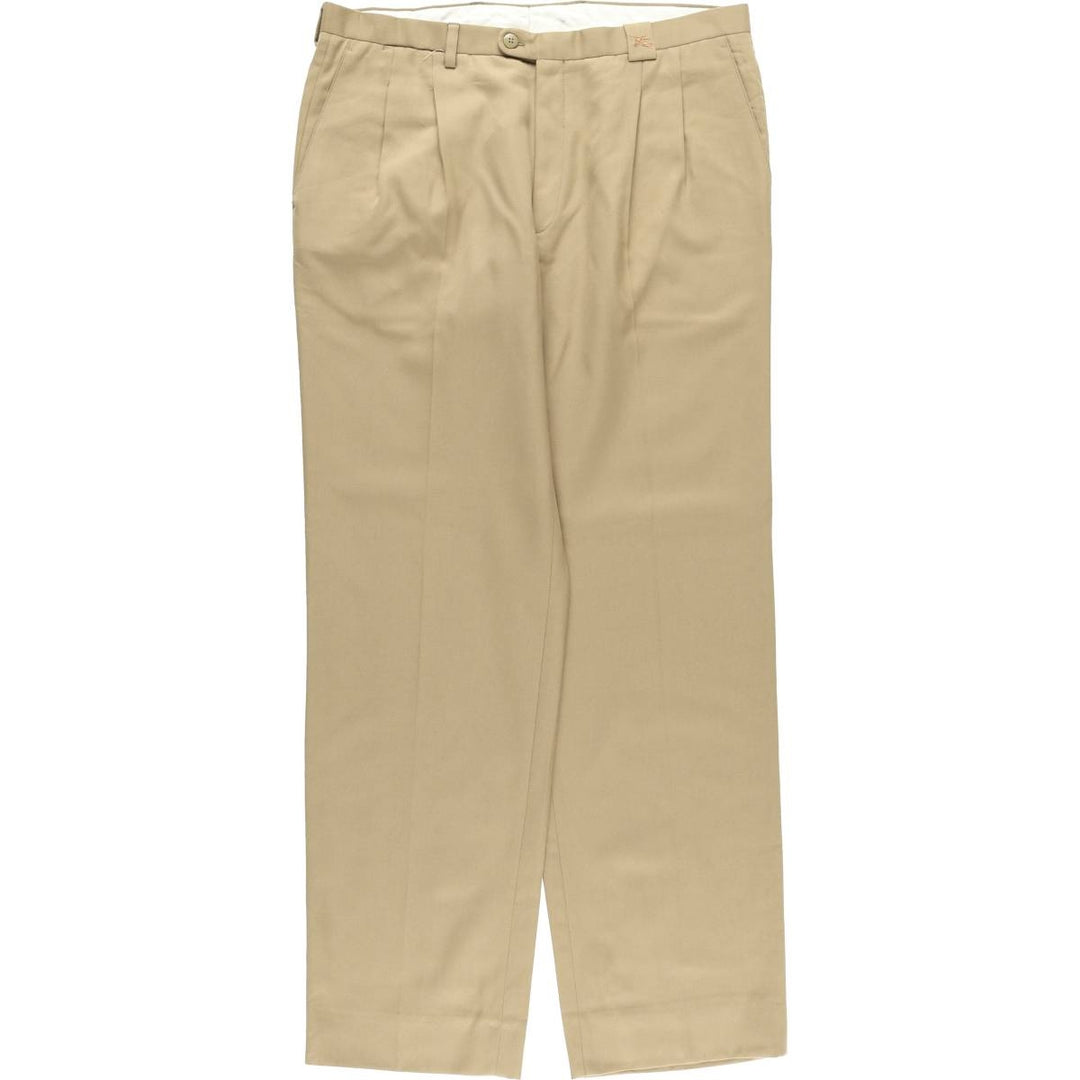 Burberry's BURBERRYS OF LONDON Poly/Wool Pants/Slacks, Made in Spain, Men's W36 (approx.) polyester Beige type Vintage Second Hand