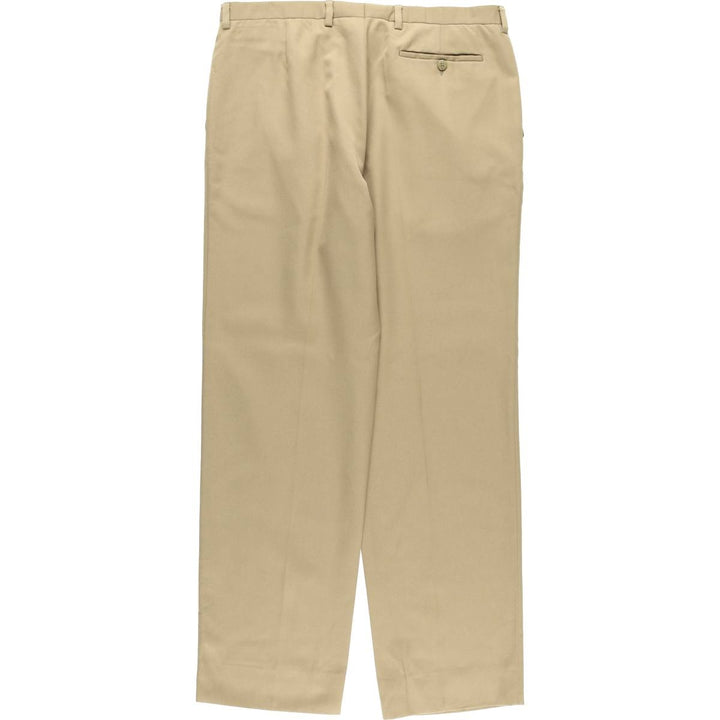 Burberry's BURBERRYS OF LONDON Poly/Wool Pants/Slacks, Made in Spain, Men's W36 (approx.) polyester Beige type Vintage Second Hand
