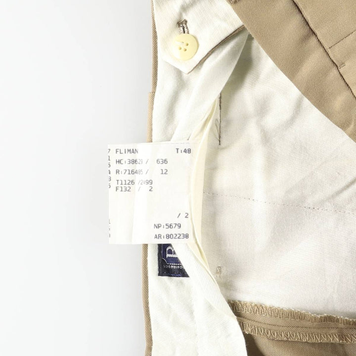 Burberry's BURBERRYS OF LONDON Poly/Wool Pants/Slacks, Made in Spain, Men's W36 (approx.) polyester Beige type Vintage Second Hand