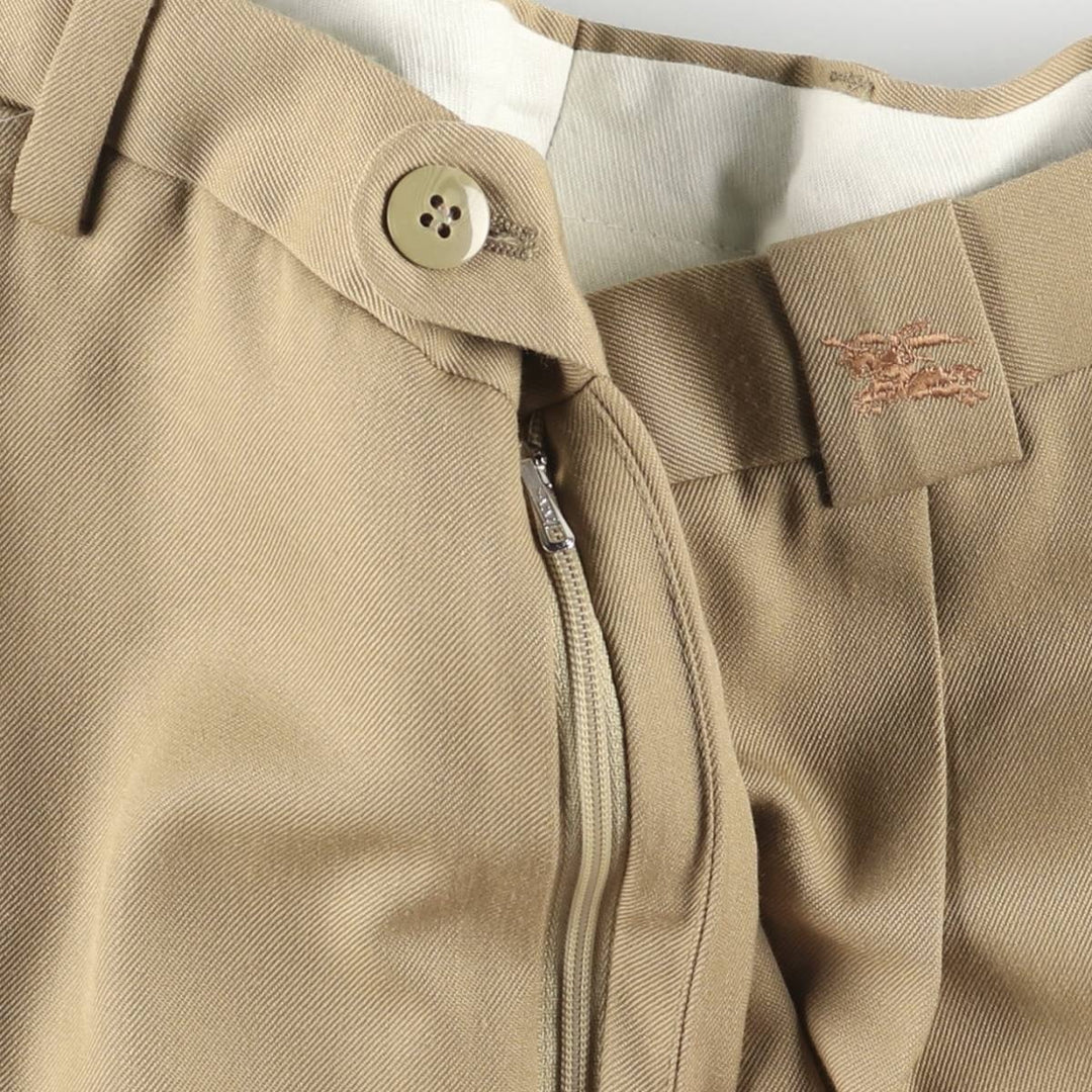 Burberry's BURBERRYS OF LONDON Poly/Wool Pants/Slacks, Made in Spain, Men's W36 (approx.) polyester Beige type Vintage Second Hand