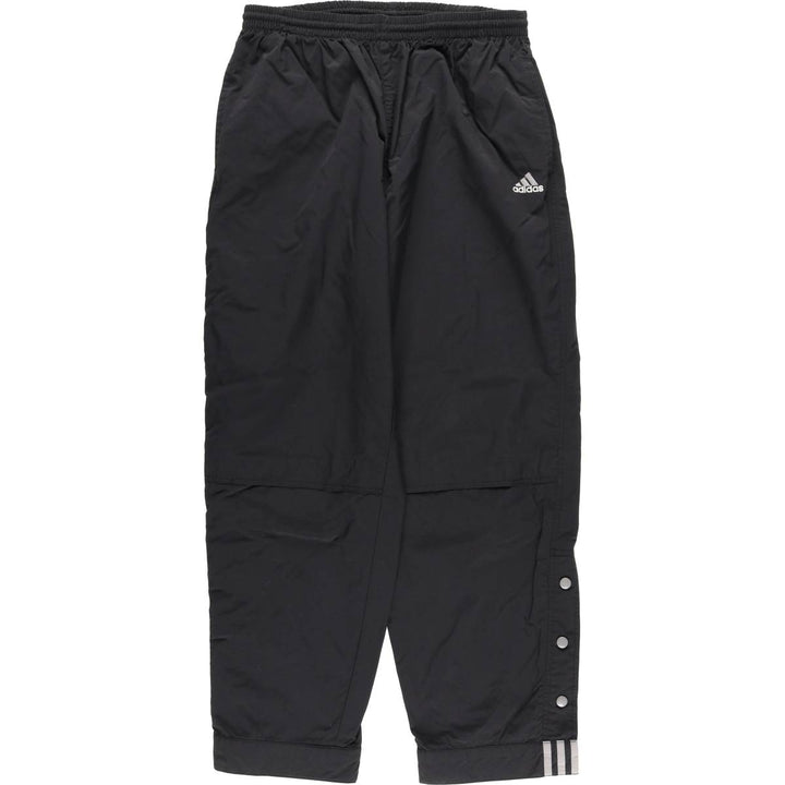 90'S Adidas Warm-Up Pants, Nylon, Shaka Shaka Pants, Men's Size L, Vintage polyester black type Vintage Second Hand