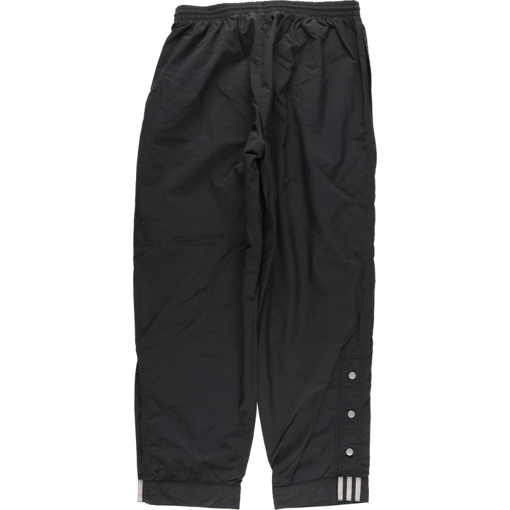 90'S Adidas Warm-Up Pants, Nylon, Shaka Shaka Pants, Men's Size L, Vintage polyester black type Vintage Second Hand