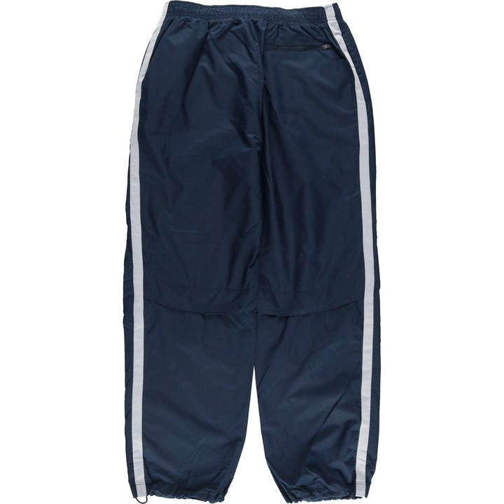 00'S Nike Warm-up Pants, Nylon Pants, Rustling Pants, Men's XL Size polyester navy blue type Vintage Second Hand