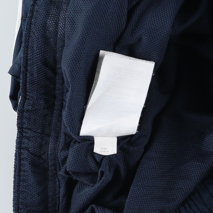 00'S Nike Warm-up Pants, Nylon Pants, Rustling Pants, Men's XL Size polyester navy blue type Vintage Second Hand
