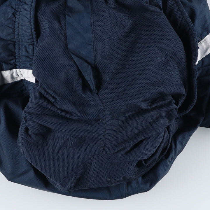 00'S Nike Warm-up Pants, Nylon Pants, Rustling Pants, Men's XL Size polyester navy blue type Vintage Second Hand