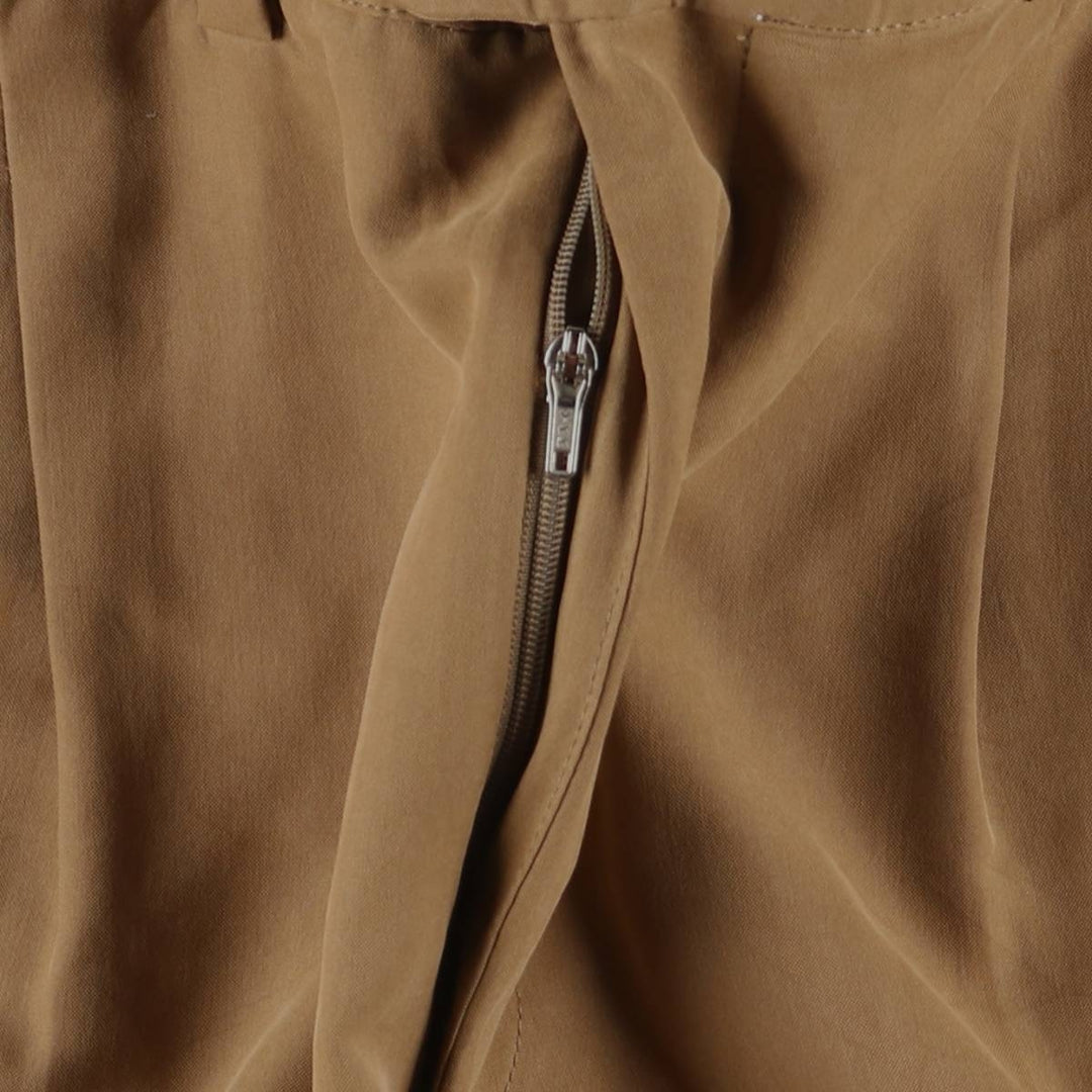 Burberry's LEISURE two-pleat slacks, men's size W33 (approx.) Rayon brown type Vintage Second Hand