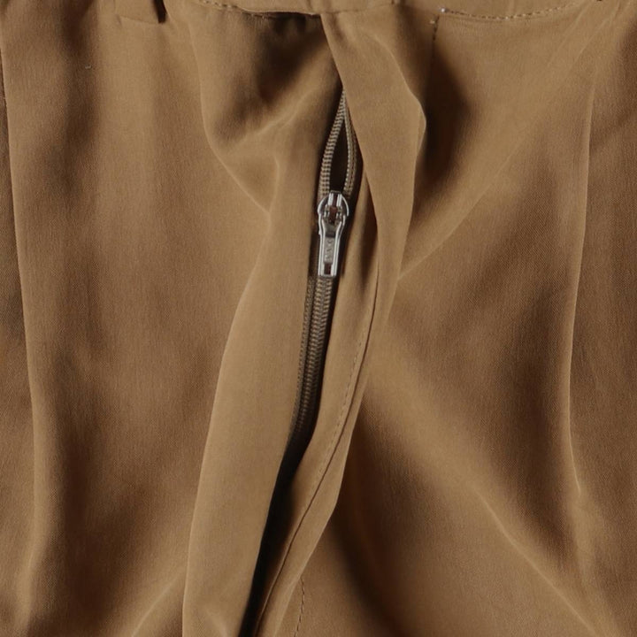 Burberry's LEISURE two-pleat slacks, men's size W33 (approx.) Rayon brown type Vintage Second Hand