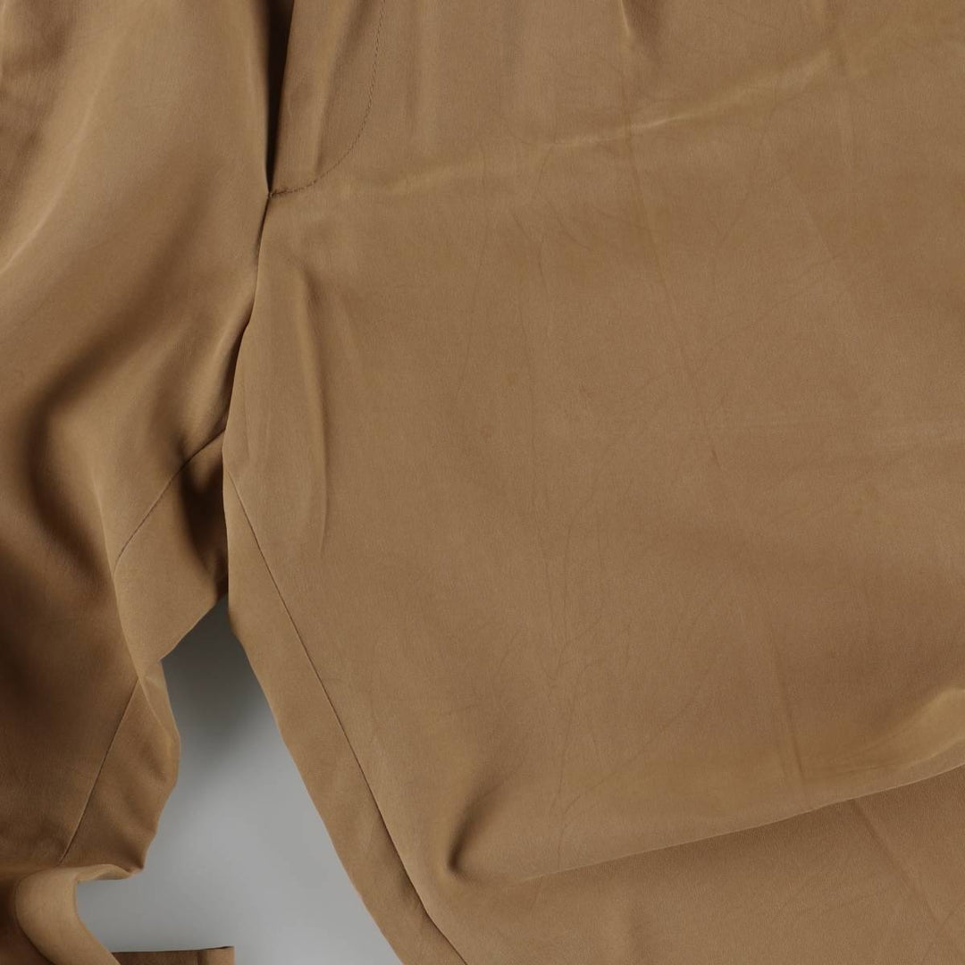 Burberry's LEISURE two-pleat slacks, men's size W33 (approx.) Rayon brown type Vintage Second Hand