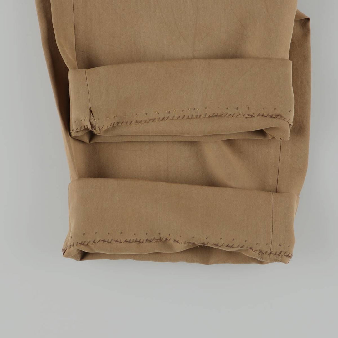 Burberry's LEISURE two-pleat slacks, men's size W33 (approx.) Rayon brown type Vintage Second Hand