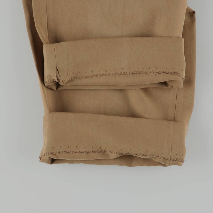 Burberry's LEISURE two-pleat slacks, men's size W33 (approx.) Rayon brown type Vintage Second Hand