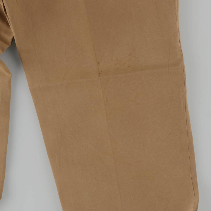 Burberry's LEISURE two-pleat slacks, men's size W33 (approx.) Rayon brown type Vintage Second Hand