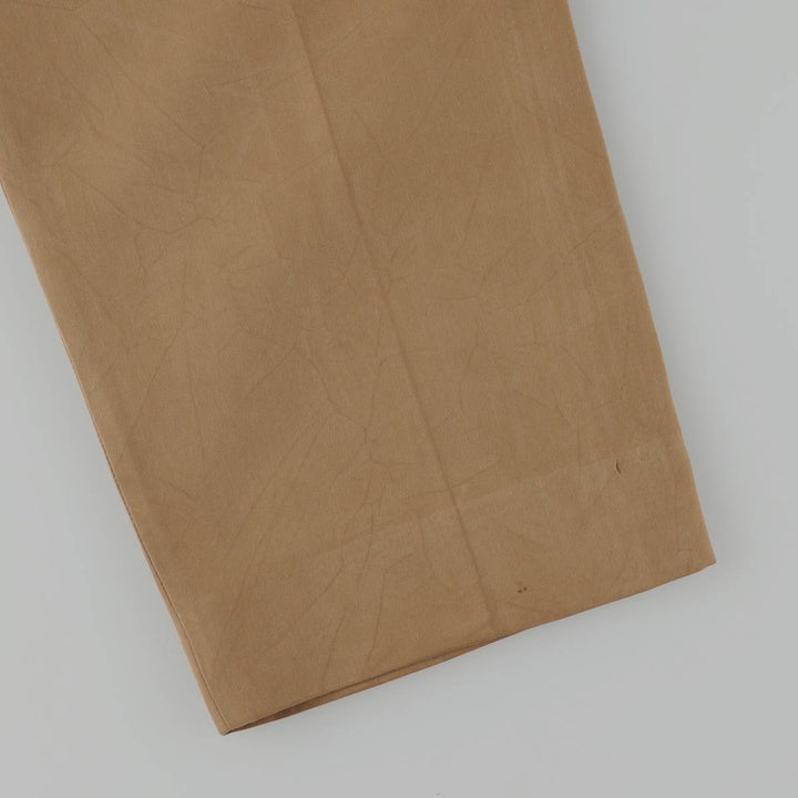 Burberry's LEISURE two-pleat slacks, men's size W33 (approx.) Rayon brown type Vintage Second Hand