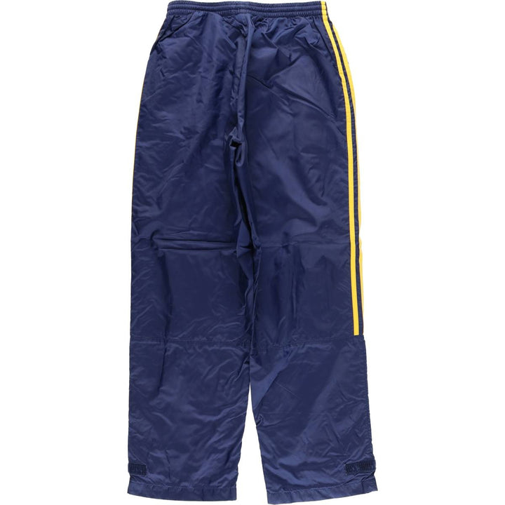 00'S Adidas nylon pants, rustling pants, men's size L Nylon navy blue type Vintage Second Hand
