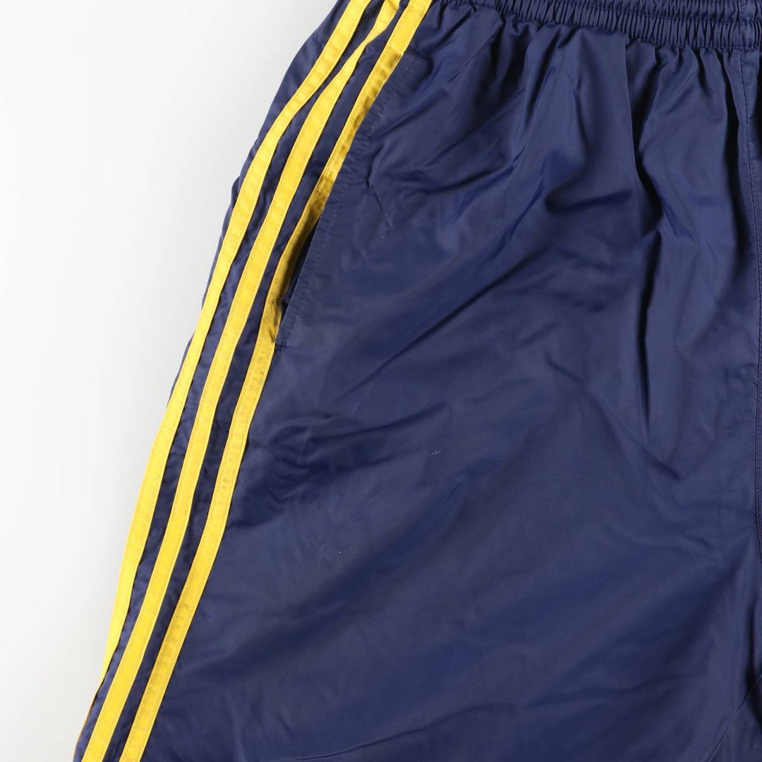 00'S Adidas nylon pants, rustling pants, men's size L Nylon navy blue type Vintage Second Hand