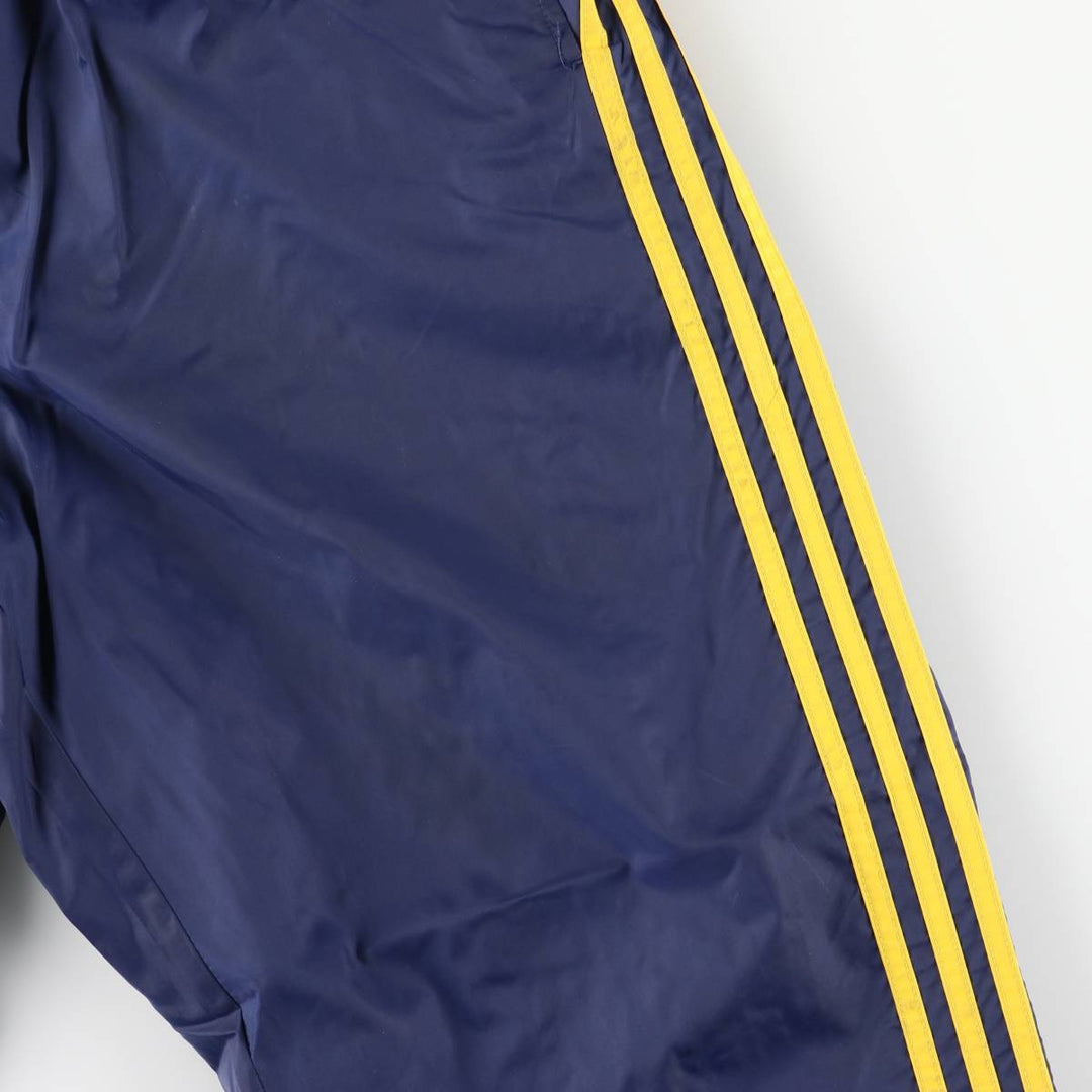 00'S Adidas nylon pants, rustling pants, men's size L Nylon navy blue type Vintage Second Hand