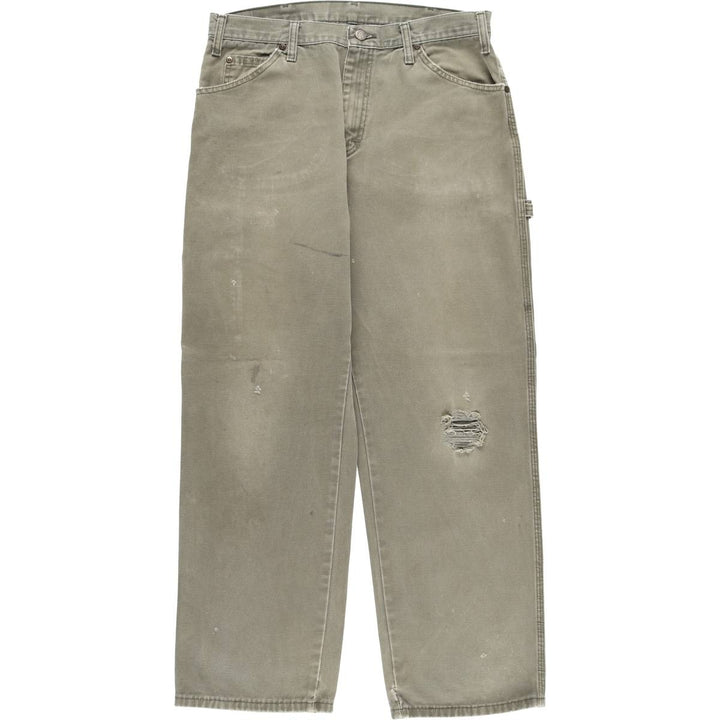 Dickies Duck Painter Pants Men's W33 equivalent cotton Khaki type sage green Vintage Second Hand