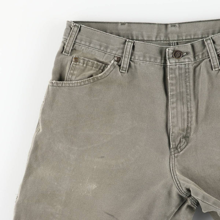 Dickies Duck Painter Pants Men's W33 equivalent cotton Khaki type sage green Vintage Second Hand