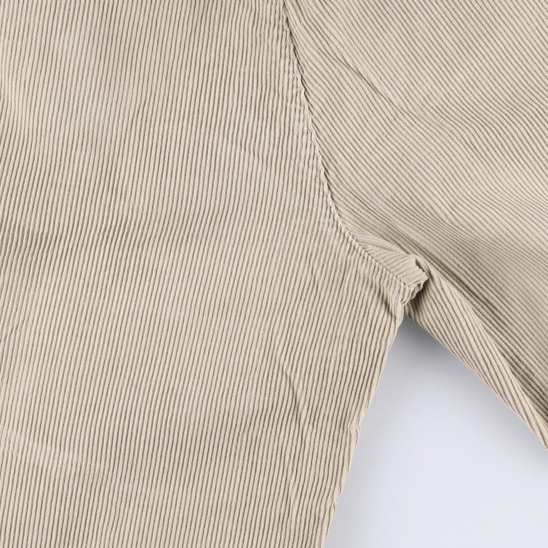 Ralph Lauren Chaps Two-pleat Corduroy Pants Men's Size W30 cotton Beige type Vintage Second Hand