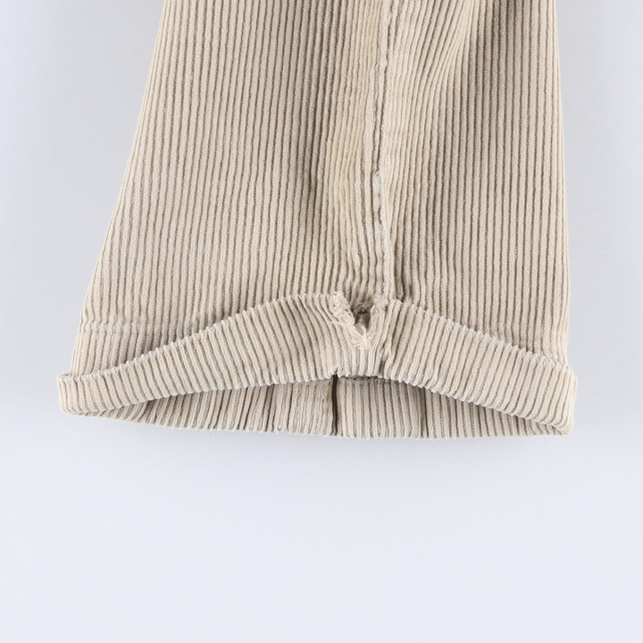 Ralph Lauren Chaps Two-pleat Corduroy Pants Men's Size W30 cotton Beige type Vintage Second Hand