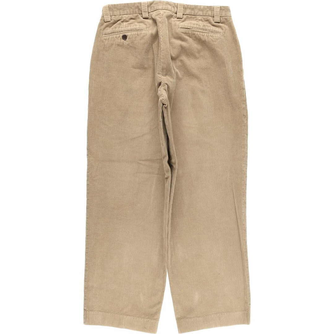 2000'S Orvis Two-pleat Corduroy Pants, Men's, Size W32 cotton brown type Vintage Second Hand