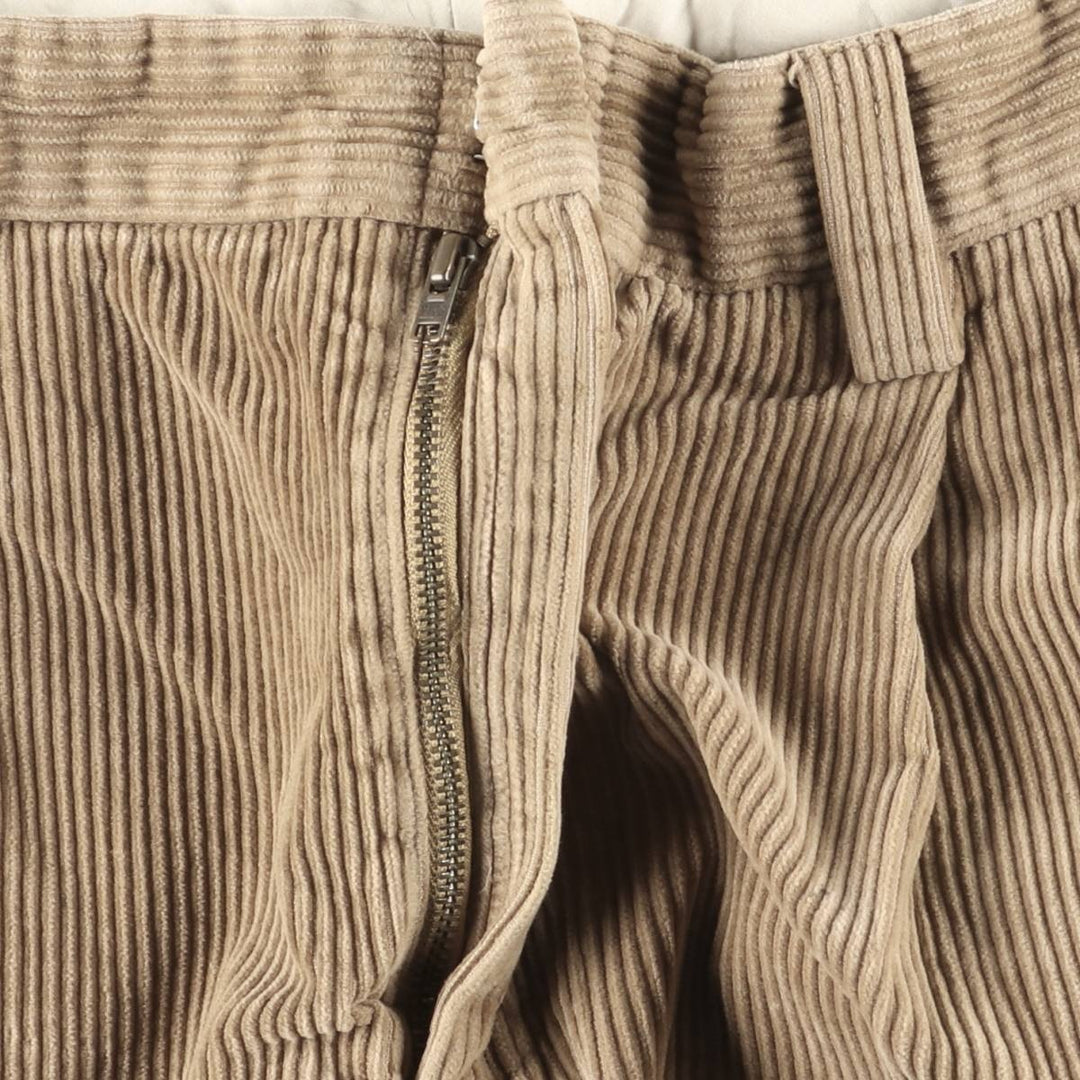 2000'S Orvis Two-pleat Corduroy Pants, Men's, Size W32 cotton brown type Vintage Second Hand