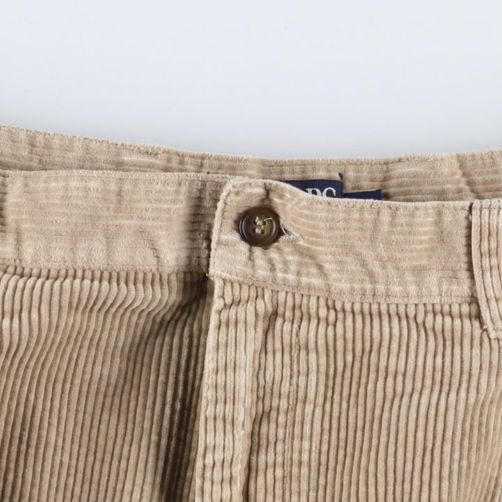 90'S Ralph Lauren CHAPS Two-pleat Corduroy Pants Men's W35 Vintage cotton beige type brown Vintage Second Hand